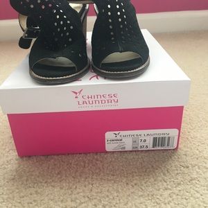 Chines Laundry Suede heels