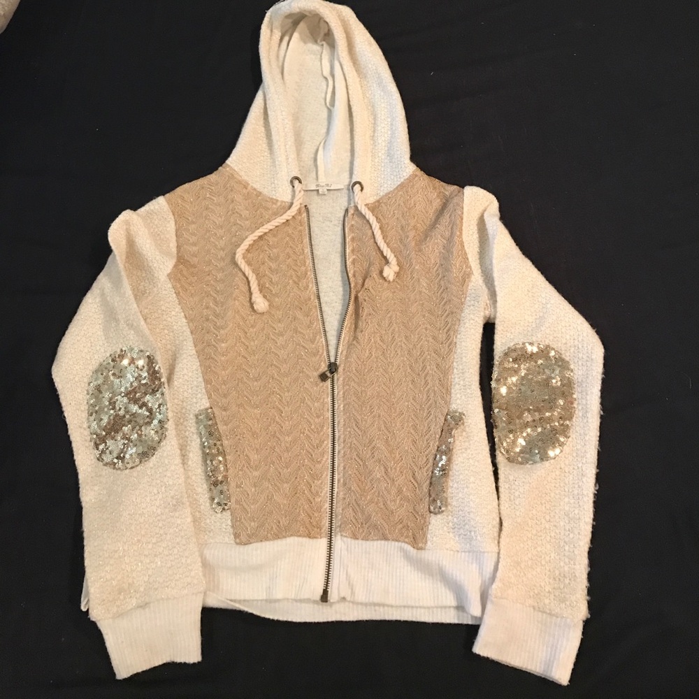 Miss Me zip up sweater