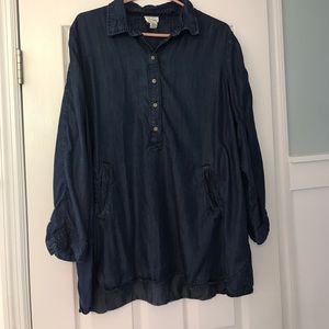 Chambray Tunic with pockets