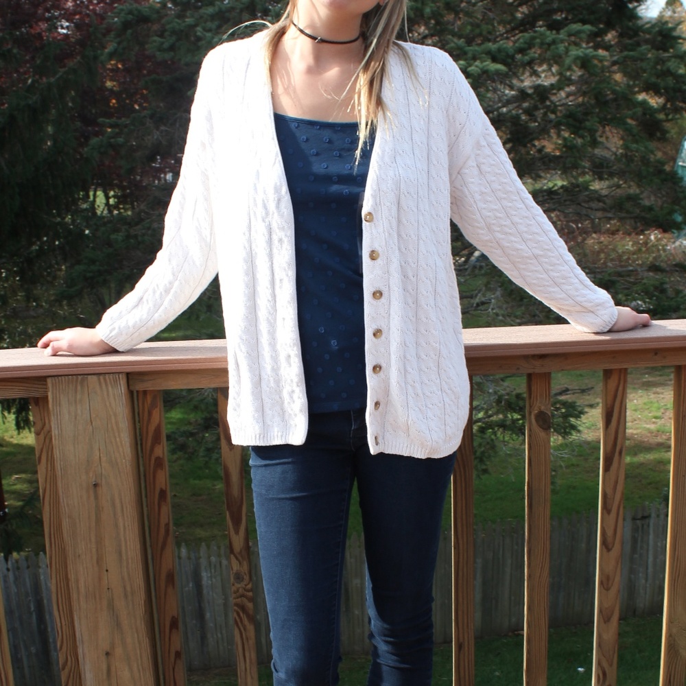 Charter Club White Sweater