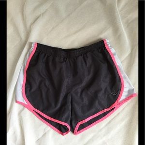 🌟 Pony Grey & Pink Lined Running Shorts
