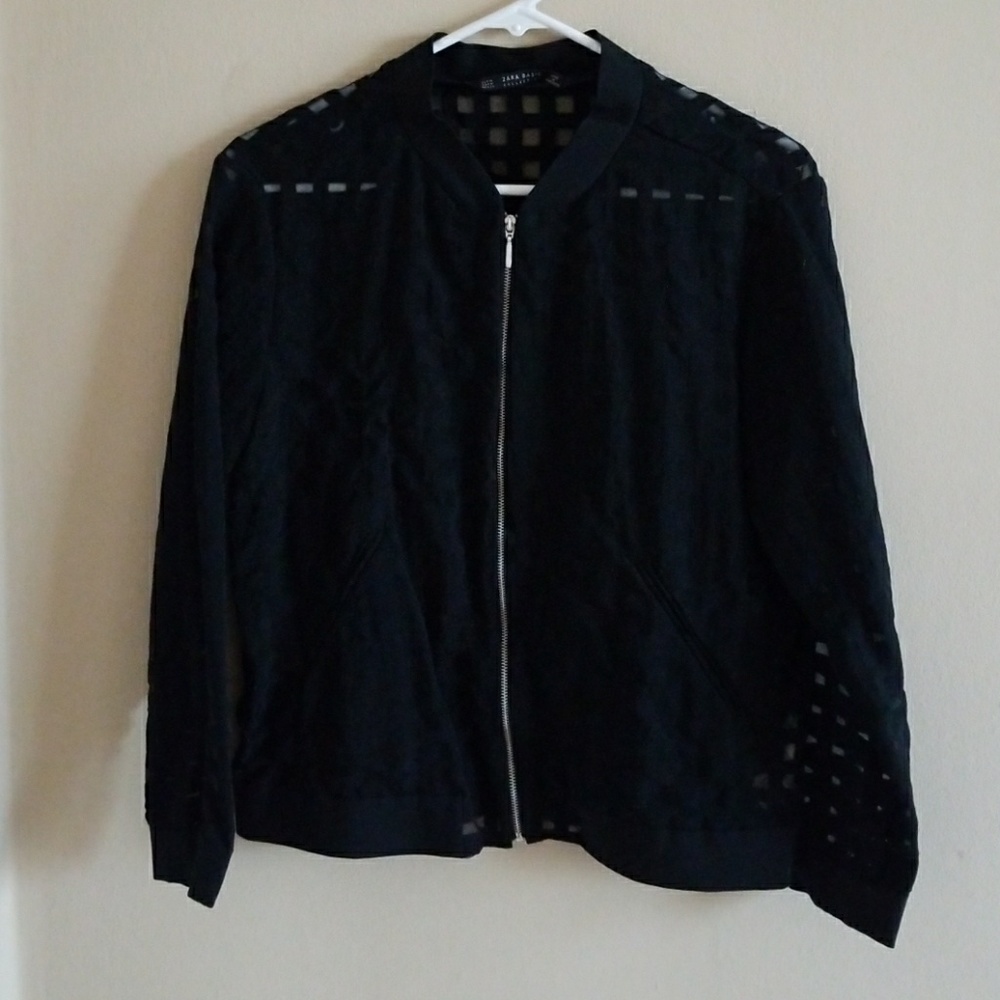Zara basic zip up jacket
