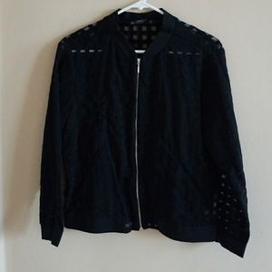 Zara basic zip up jacket