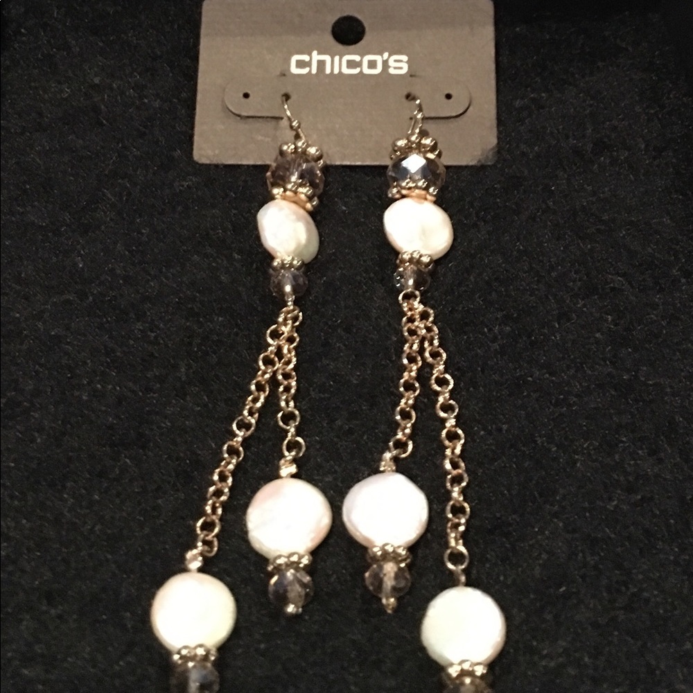 Coin Pearl Earrings