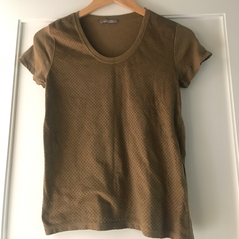 Khaki Zara t shirt