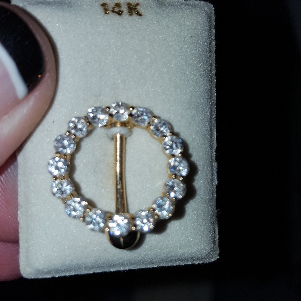 NWT 14k gold  Navel piercing