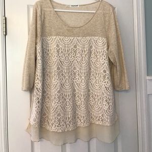 Maurice's lace detailed sweater