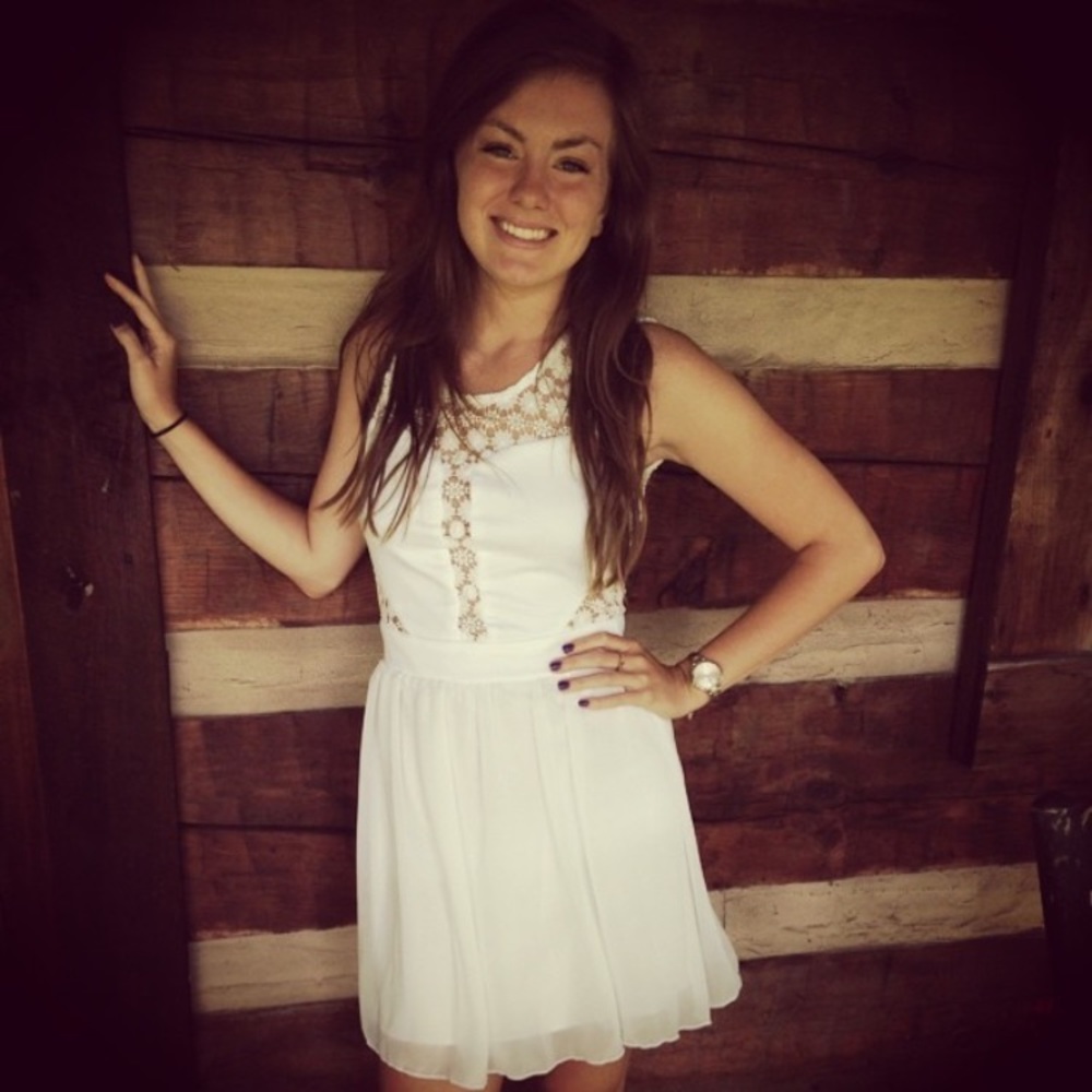 Dainty Hooligan White Lace Dress