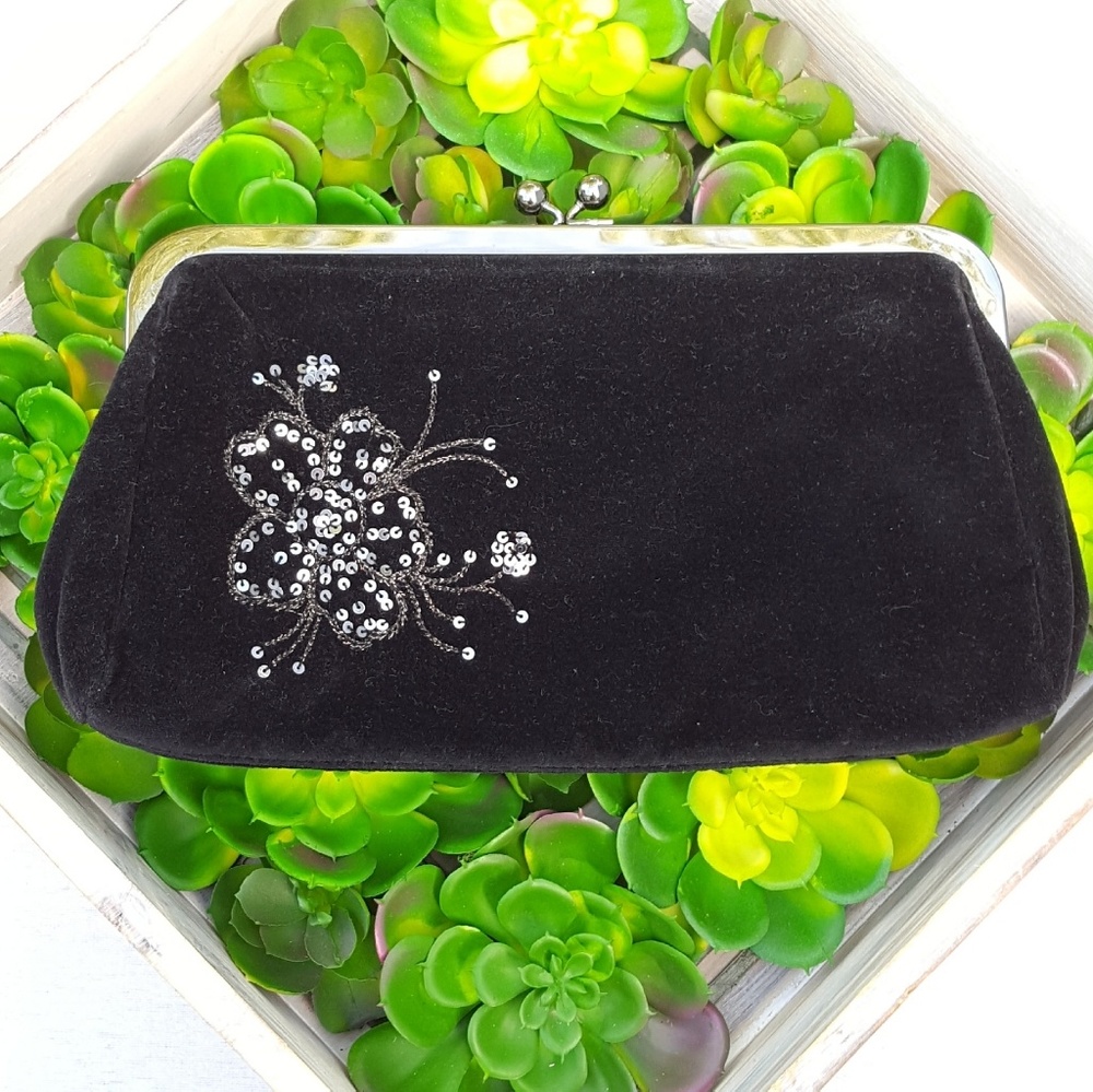 Express Black Clutch Purse