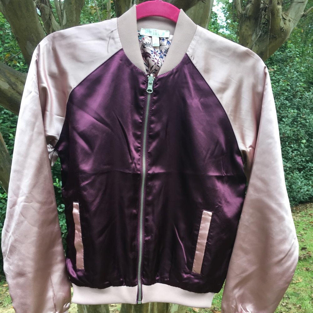 Satin Bomber Jacket