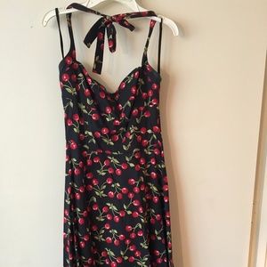 Cherry Halter Dress
