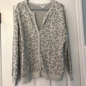 Old Navy leopard print cardigan