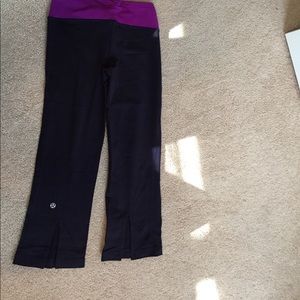 Lululemon deep purple cropped leggings