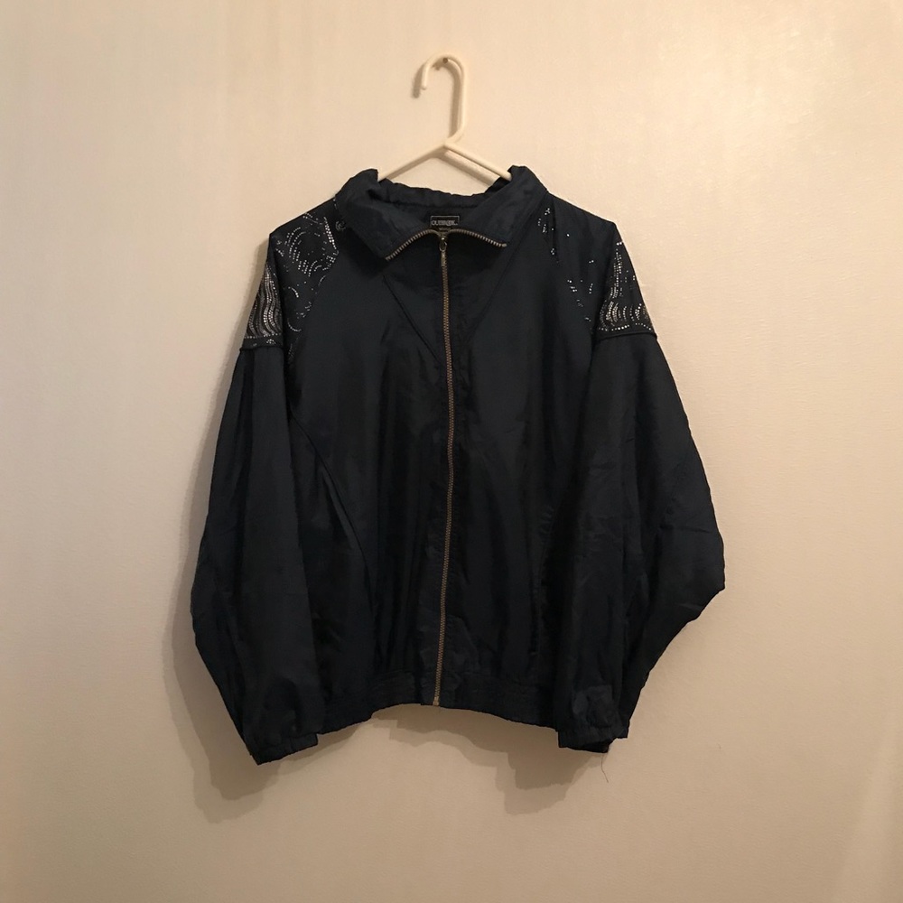 Outbrook Vintage Windbreaker Plus Size 2X 20W/22W