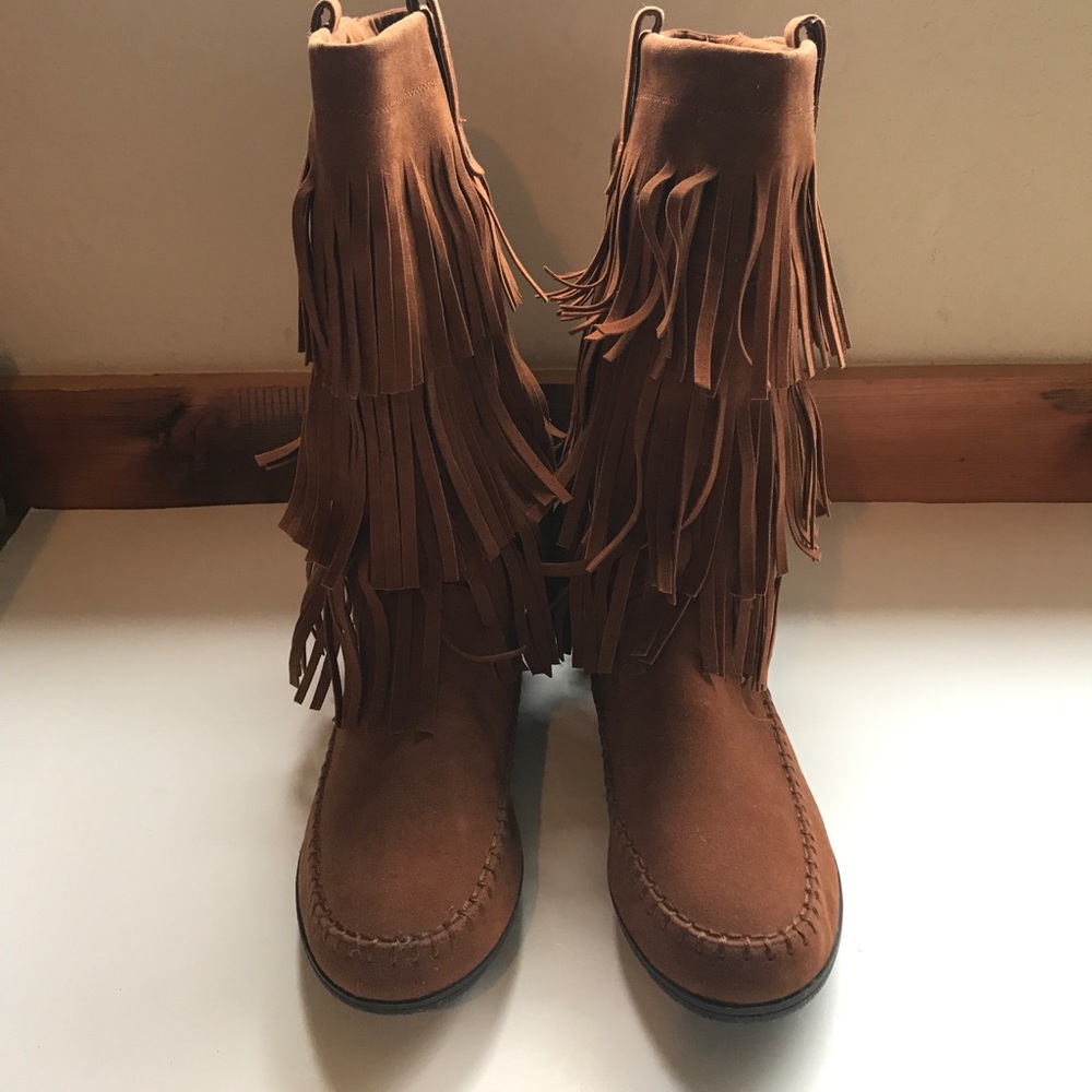 Just Fab Tall Moccasin Boots