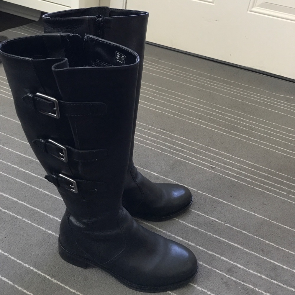 ECCO leather boots-preowned