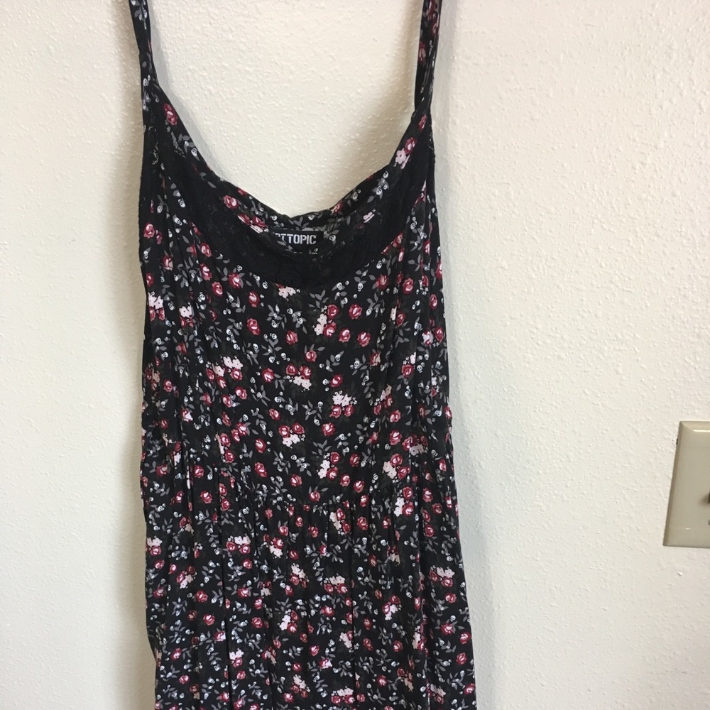 Mid thigh slip dress.