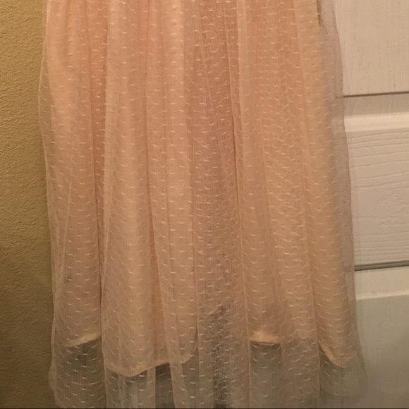 Creme Crochet Top with Sheer Sz M - Picture 6 of 8