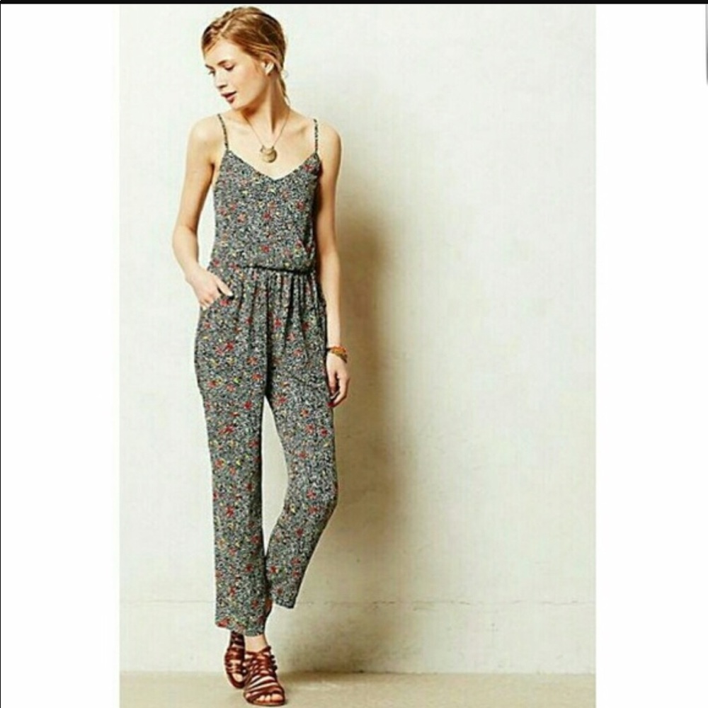 Anthropologie Elevenses Multicolor Jumpsuit