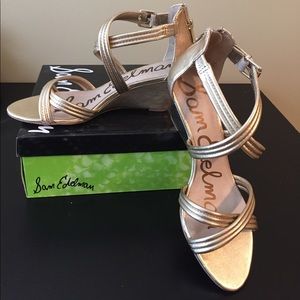 New Sam Edelman Gold Sandals New Sam Edelman Gold Sandals
