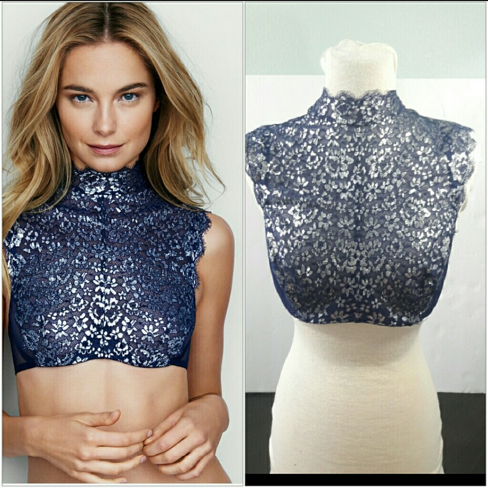 Victoria's Secret high neck metallic demi 32DD