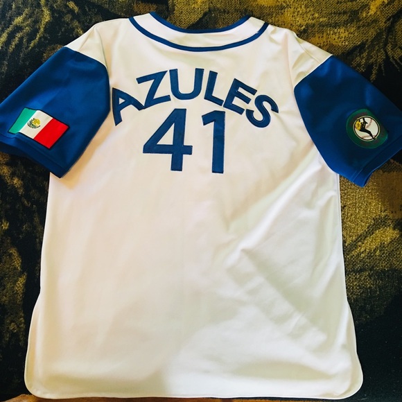 VINTAGE Veracruz Azules Baseball Jersey - Picture 2 of 2