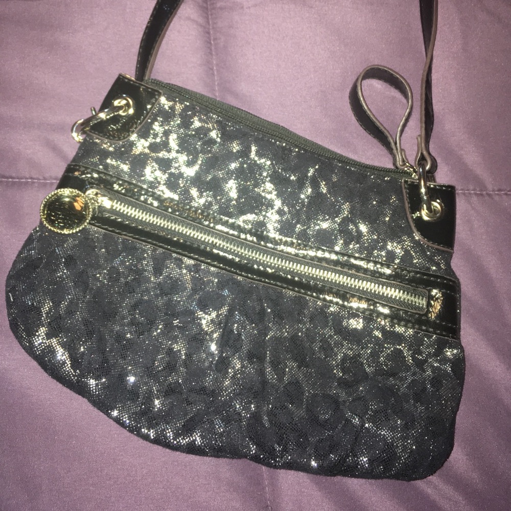 Cute metallic purse crossbody/clutch