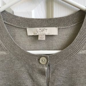 Loft Italian Button Front Cardigan