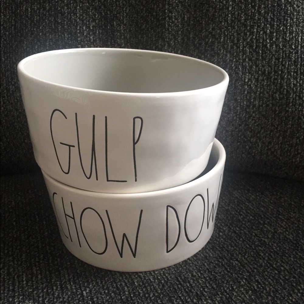 Rae Dunn dog bowls- brand new!