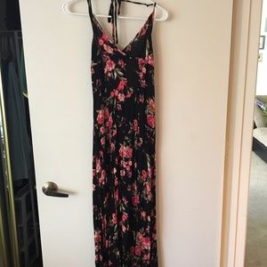 Floral Halter Sun Dress