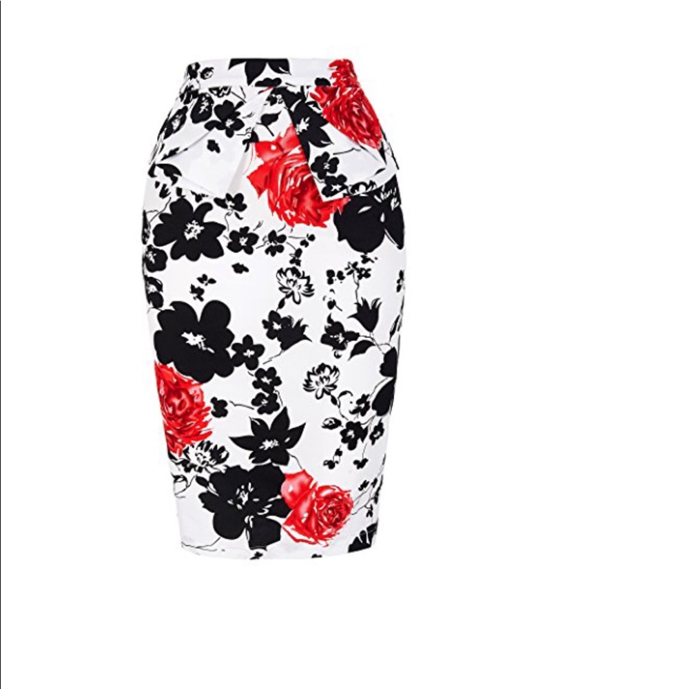 Pencil Skirt with waist detail.