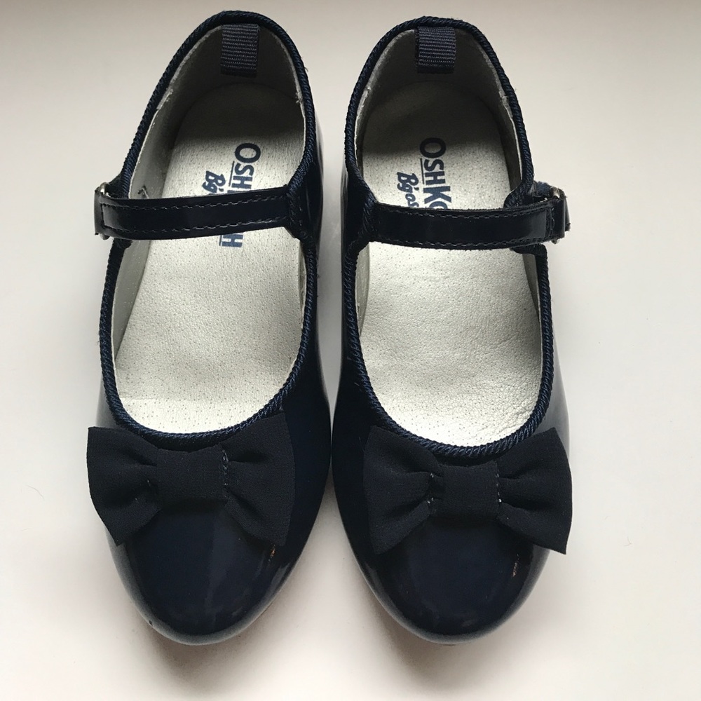 Toddler Girls Osh Kosh Patent Blue Shoes