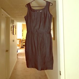 Leather Black Dress
