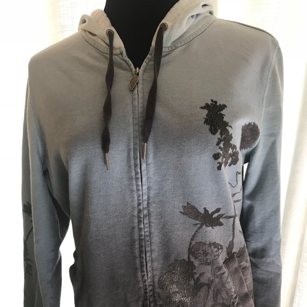 Eddie Bauer ombré zip hoodie M