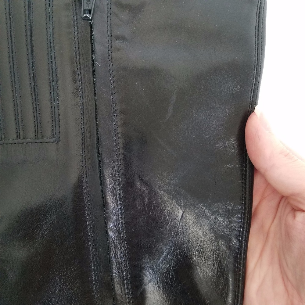 🔥Nordstrom Amalfi Black Leather Knee Riding Boots - Picture 4 of 5