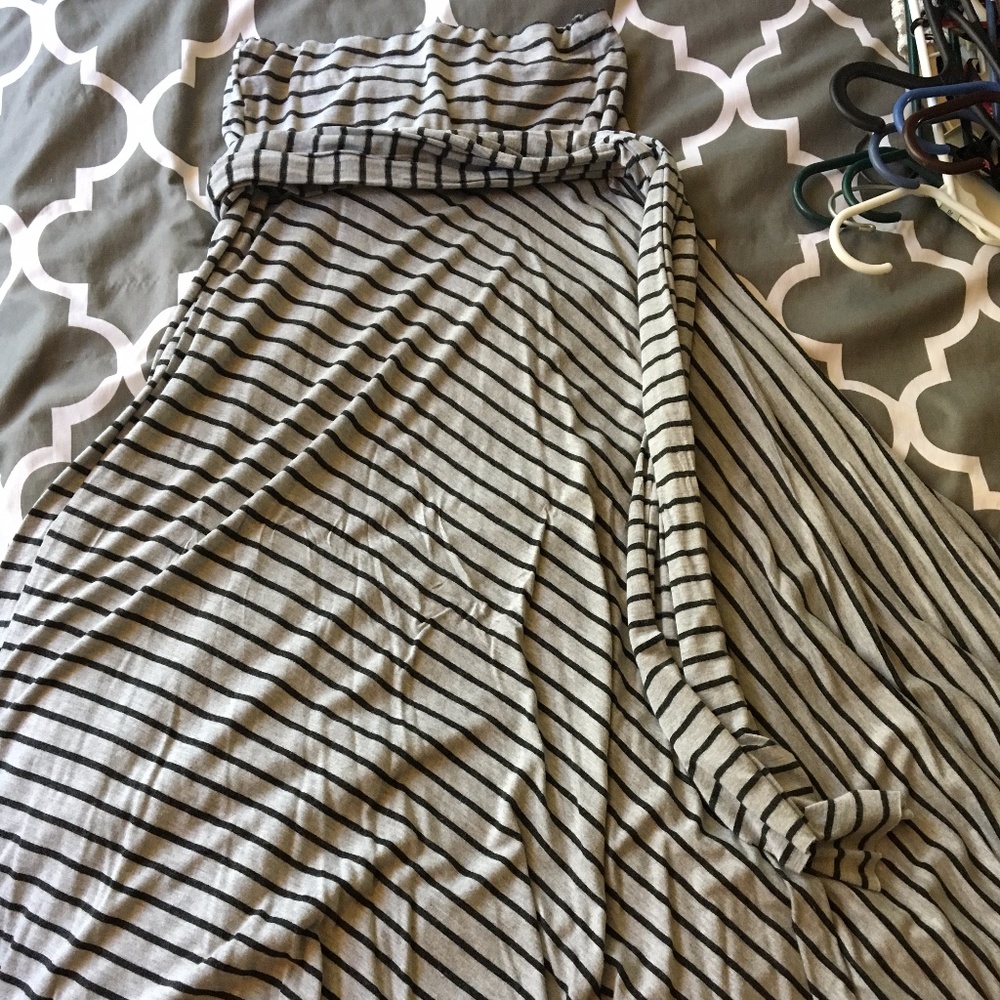 Multi Way Striped Maxi Skirt/Dress
