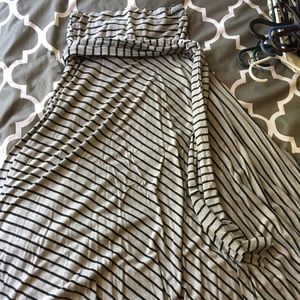 Multi Way Striped Maxi Skirt/Dress