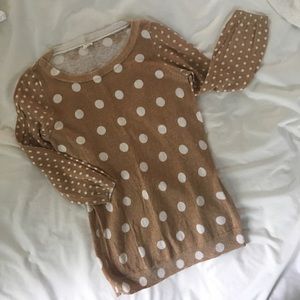 J. crew polka dot sweater
