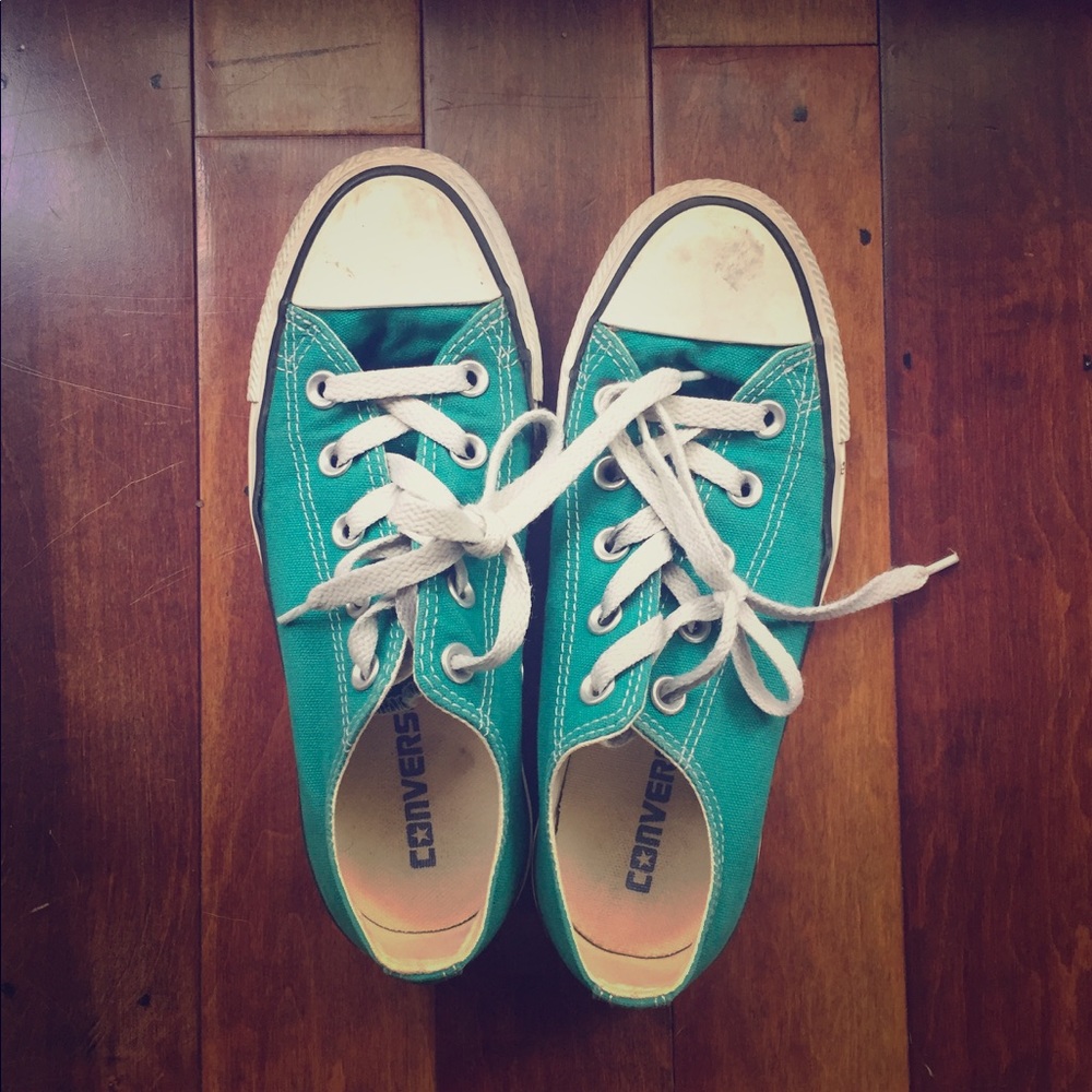 Converse size 6 teal