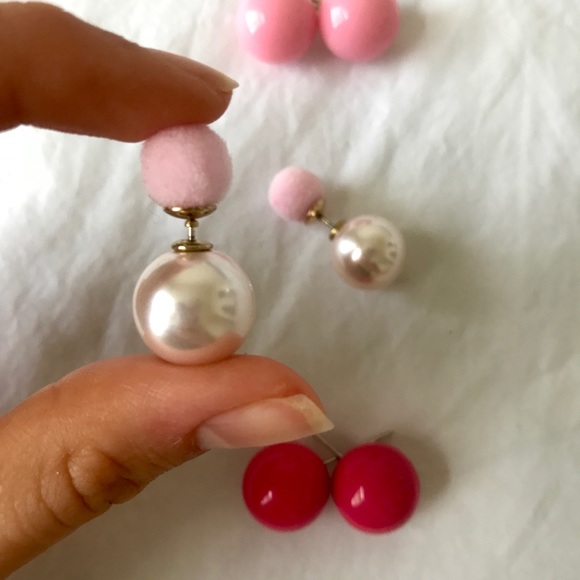 Variety of pearl and pink earrings! - Picture 3 of 3