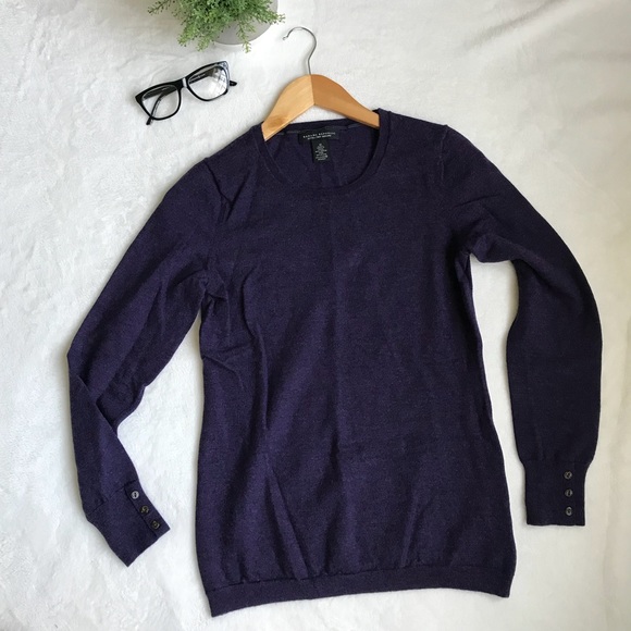 Banana Republic Sweaters - Banana Republic Purple Extra Fine Merino Sweater