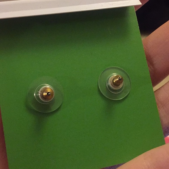 Kate Spade ♠️ white Spade earrings - Picture 5 of 5