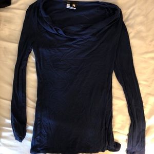Navy BCBG basic long sleeve