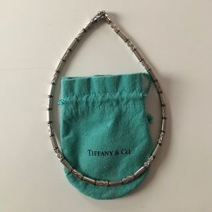 Vintage Tiffany’s hematite zig zag necklace