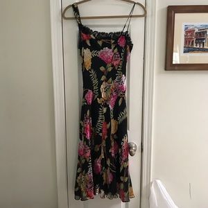 Betsey Johnson Silk Burnout Cocktail Dress Size 8