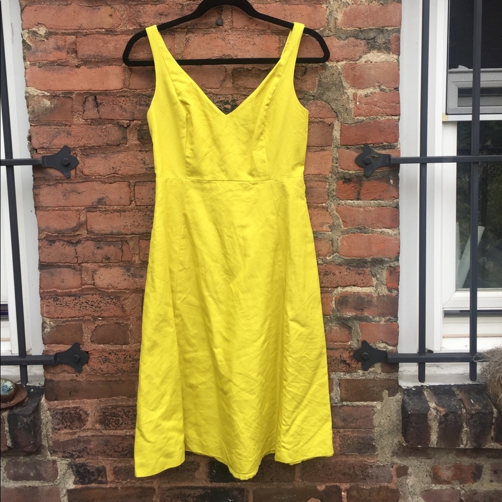 Cotton Chartreuse dress from J Crew.