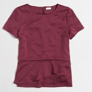 LAST CHANCE: J. Crew Factory Textured Flounce Top