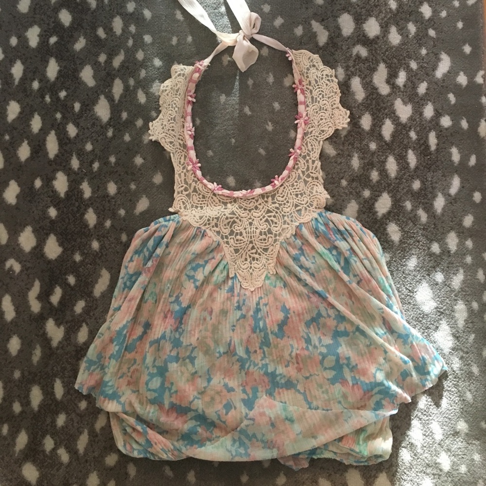 Free People Floral Halter