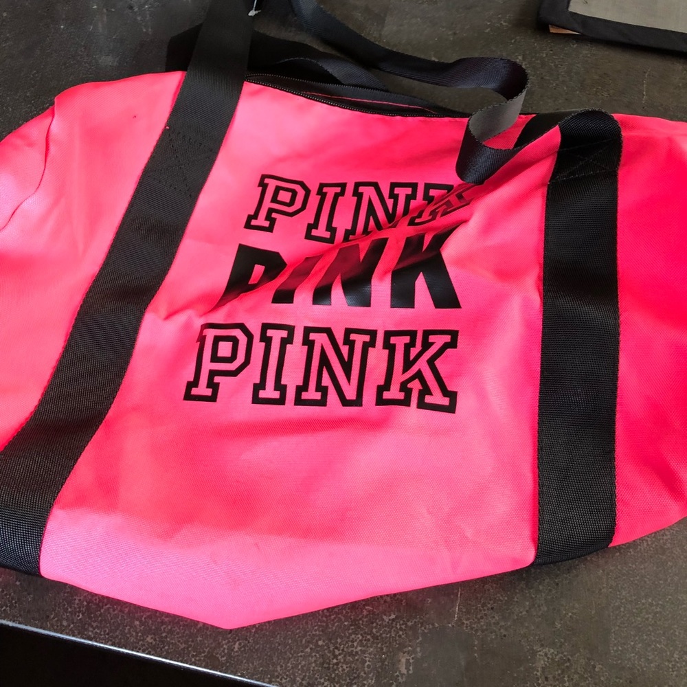 Pink gym bag