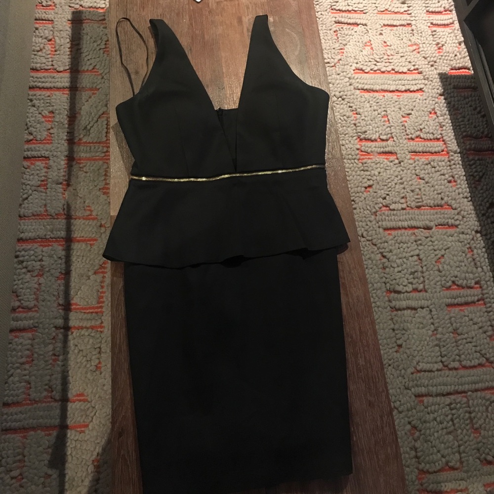 Tailored black short dress